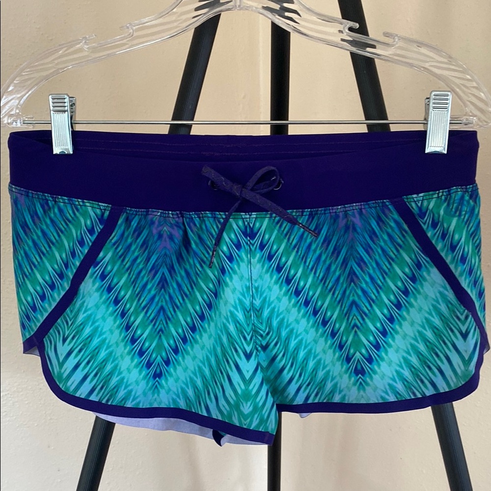Rip Curl Women's Blue and Green Swim Shorts Sz 10
